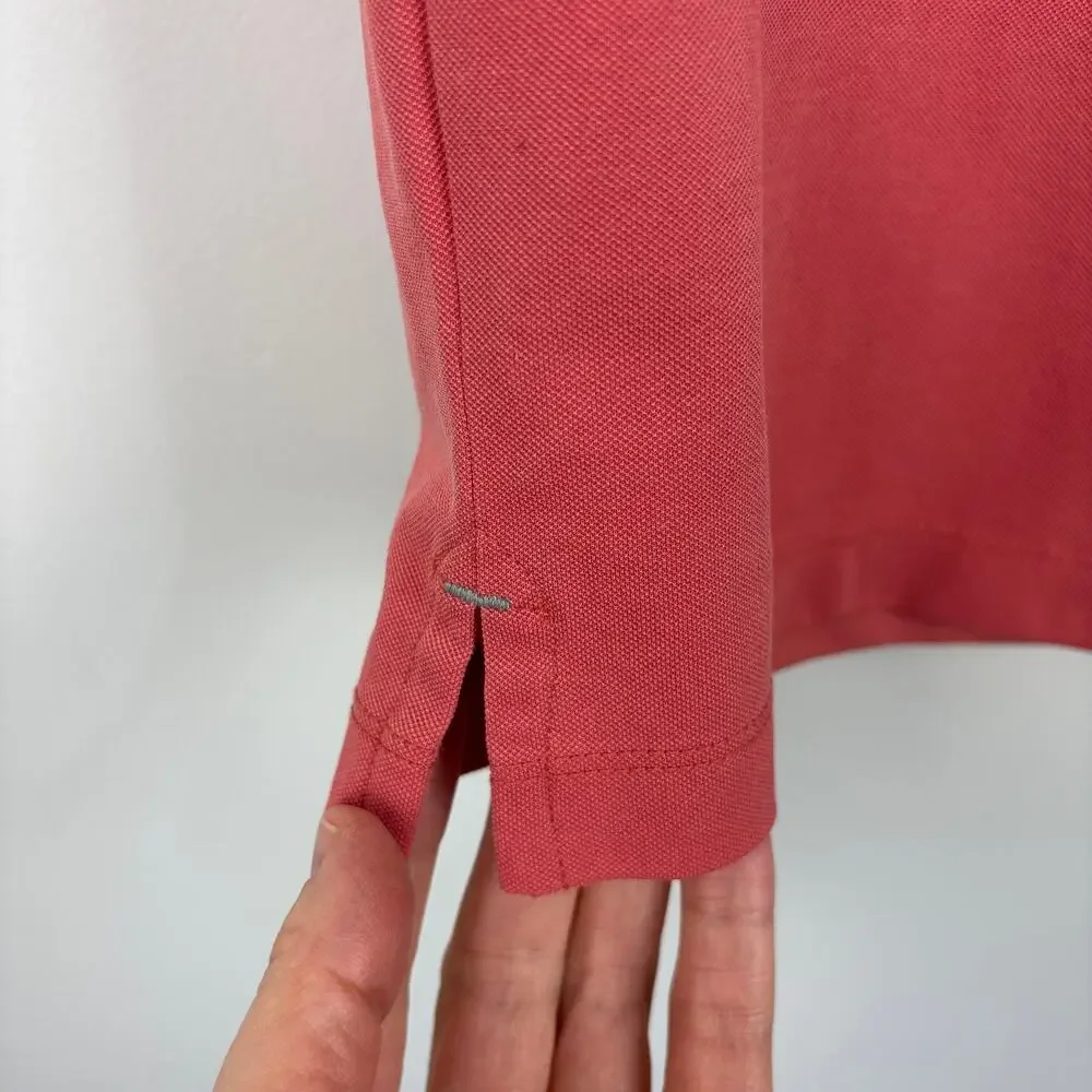 J. Crew NEW Classic Untucked performance piqué polo shirt Med Seasoned Red 2025
